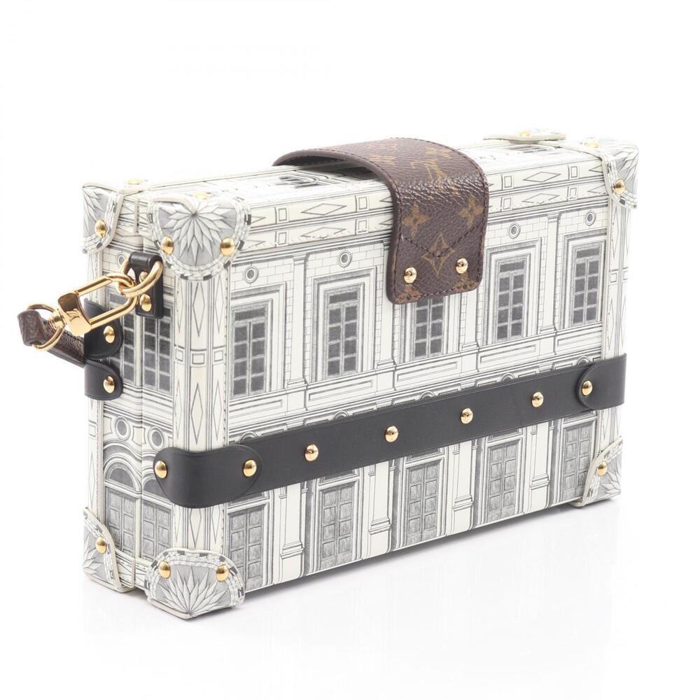 Louis Vuitton Fornasetti Malle Shoulder Bag White Brown Black - Picture 2 of 7
